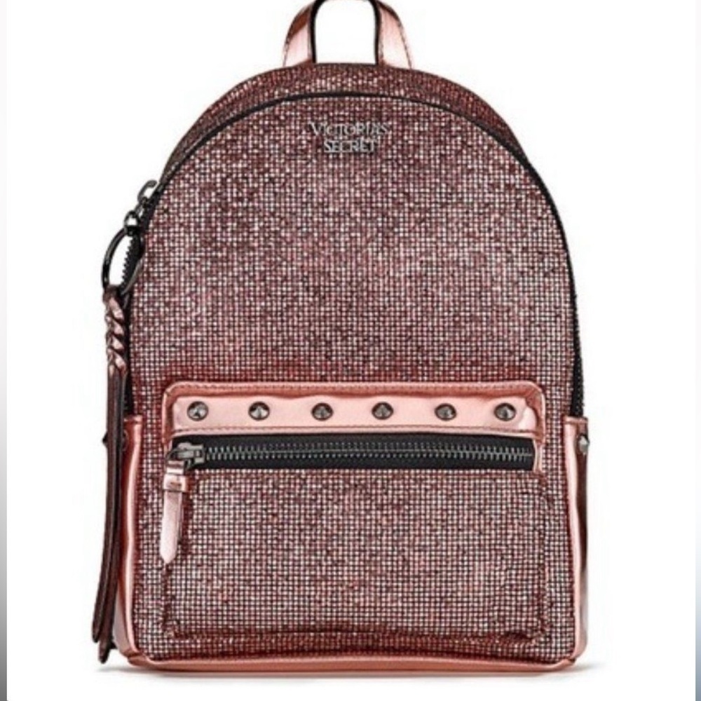 VICTORIA'S SECRET GLITTER MINI BACKPACK NWT - Picture 1 of 16